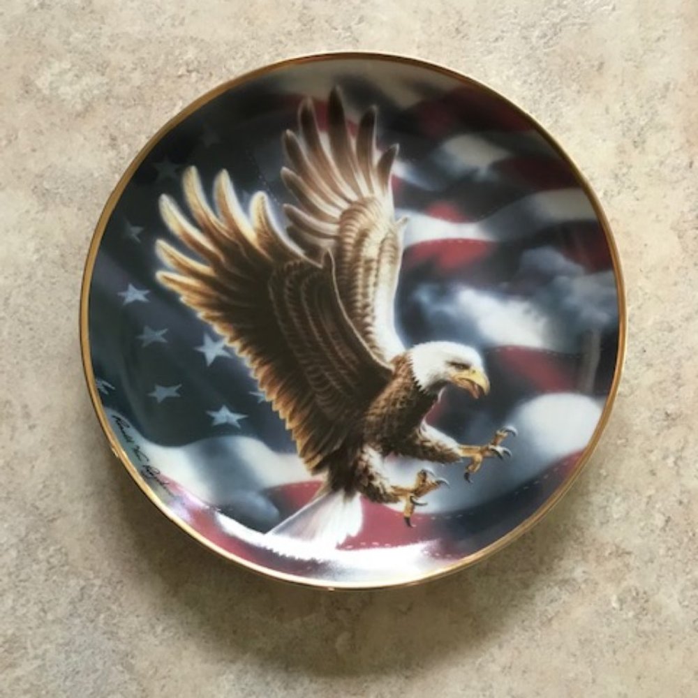 Vintage Franklin Mint American Eagle Plate